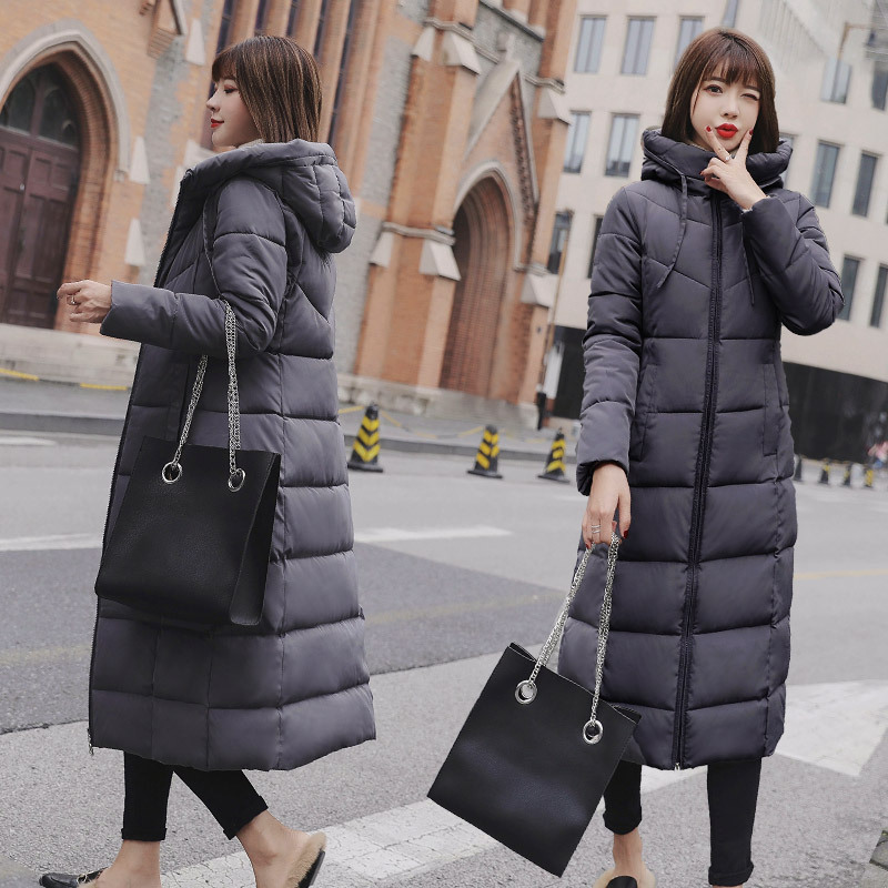 Korean style to ankle super long puffer jacket